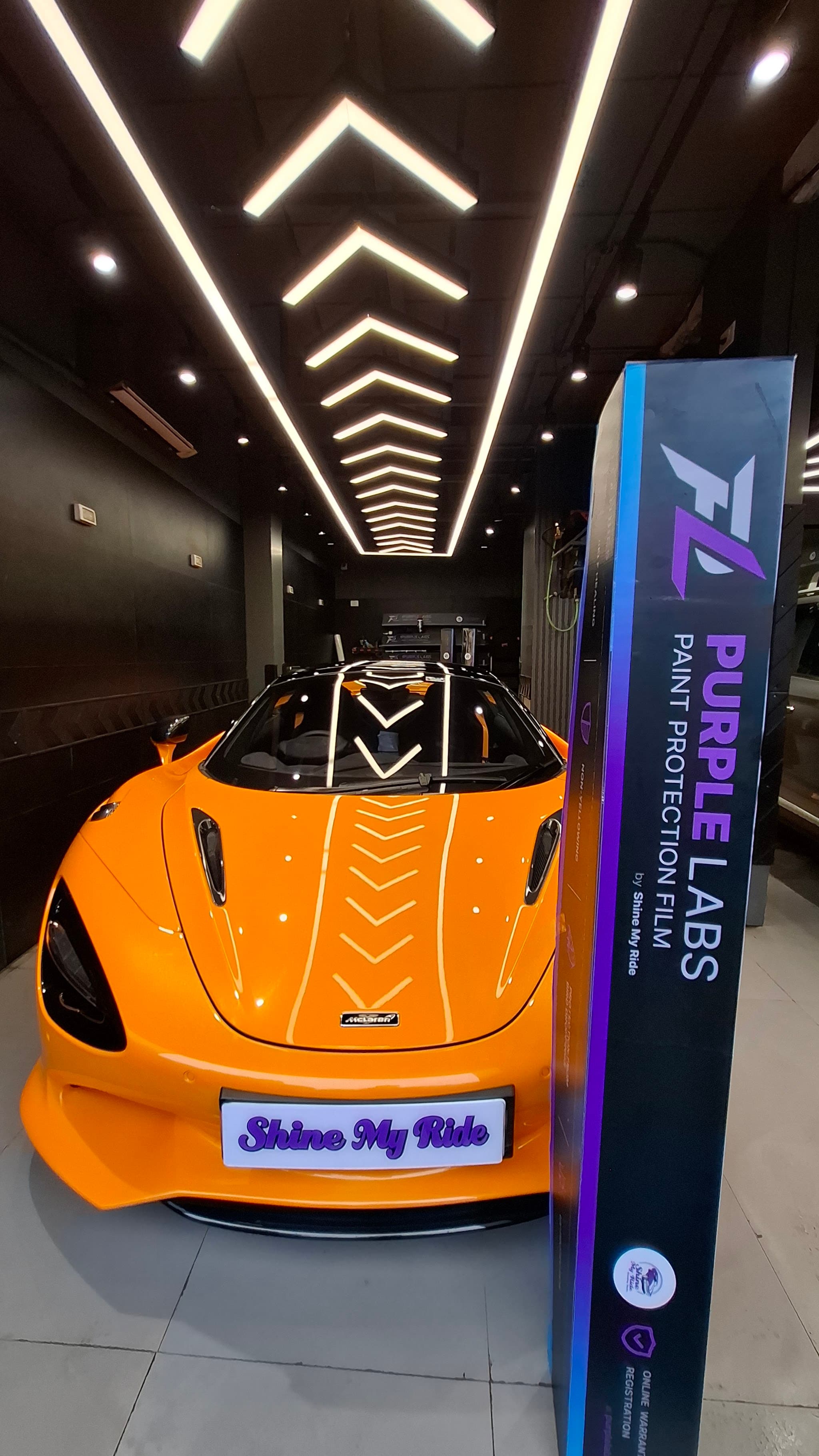 McLaren with Purple Labs PPF with paint protection film at Shine My Ride