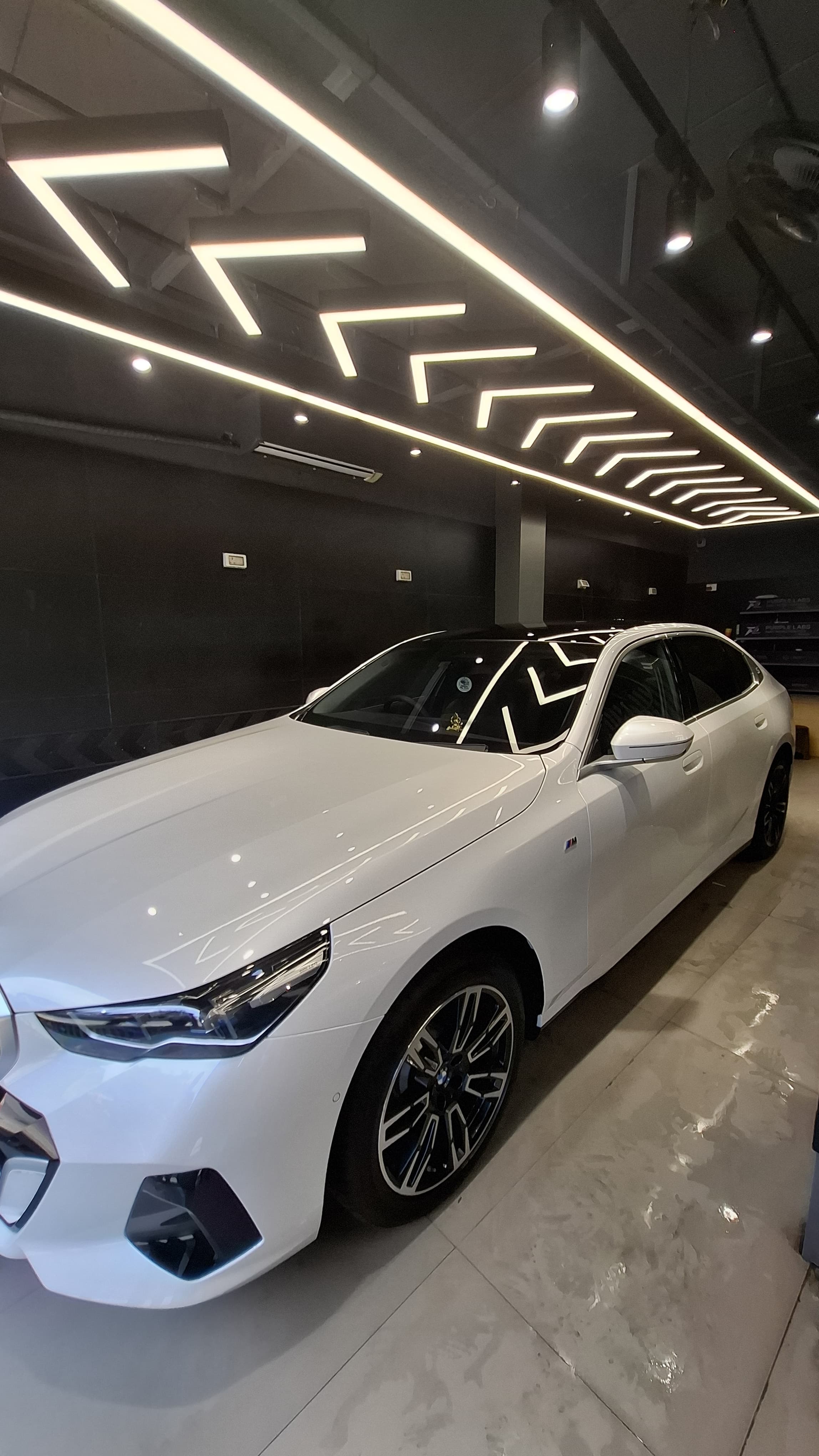 White BMW with paint protection film at Shine My Ride